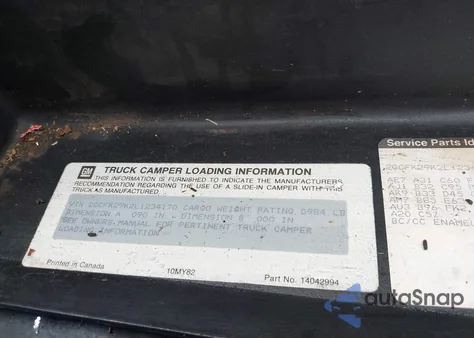 1990 Chevrolet Gmt-400 K2500 из США, поврежденный, VIN 2GCFK29K2L1234170